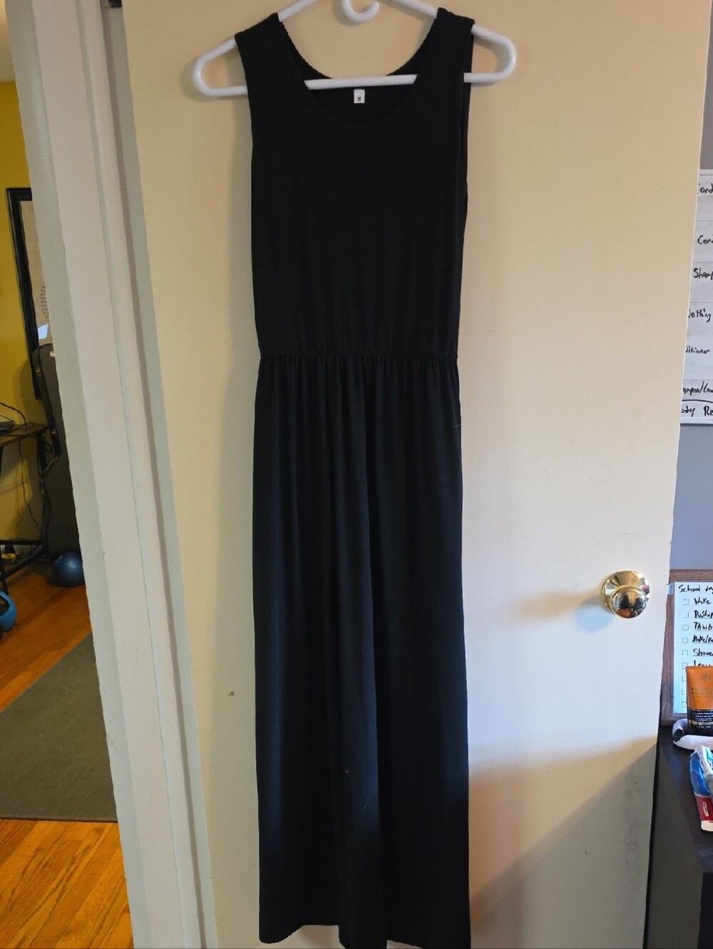 Classic Black Sleeveless Maxi Dress